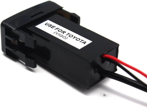 USB Car Charger with Audio Port for Toyota VIGO, 2.1A 2-Port Adapter for HTC, Samsung, Huawei, etc....