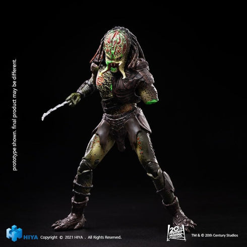 Hiya Toys Exquisite Mini Series 1/18 Scale 5 Inch Predators Battle Damage Berserker Predator Action Figure...