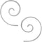 Humble Chic Spiral Threader Boho Earrings for Women - Hypoallergenic Thin Twist Hoop Earrings - Plated in 925 Sterling Silver or 18K Gold, Safe fo...