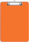 Rimilak Plastic Clipboards with Low Profile Metal Clip, Translucent Clip Board, 12.5 x 9 Inch Letter Size | Office Supply | back to school, Orange...
