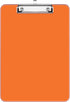 Rimilak Plastic Clipboards with Low Profile Metal Clip, Translucent Clip Board, 12.5 x 9 Inch Letter Size | Office Supply | back to school, Orange...