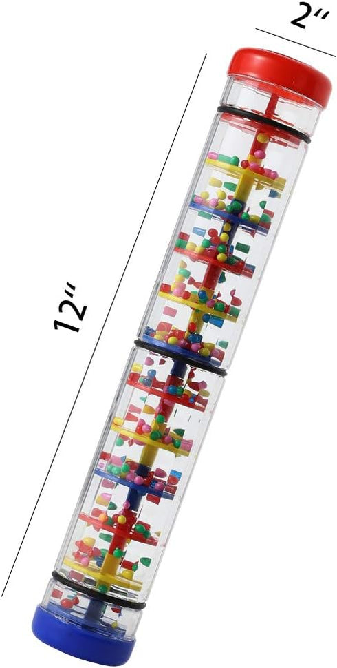 Rainmaker 12 inch Rain stick for babies Rattle Tube Rain Stick Shaker Music Sensory Auditory Instrument Toy For baby child girl (12 inch)...