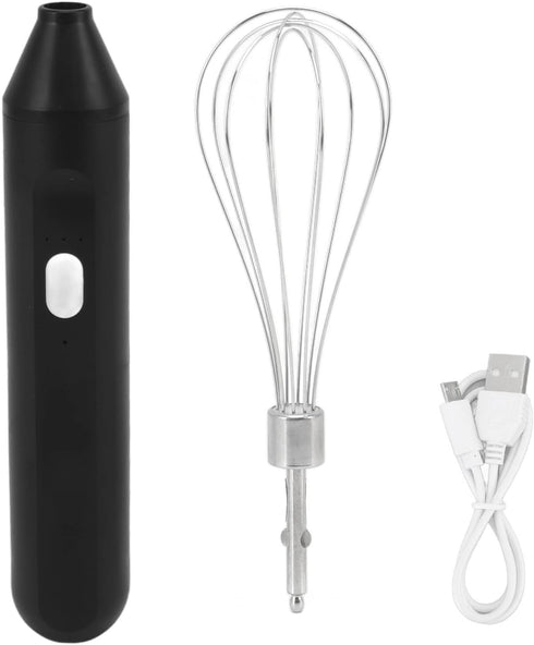 Electric Egg Beater, Cordless Hand Mixer 3 Speeds for Home Baking (Black)...