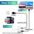 4K HDMI Adapter for iPhone, Apple Digital AV Adapter, 1080P Video & Audio Sync Screen Converter AV Adapter for iPhone, HDMI Converter to TV/Projec...
