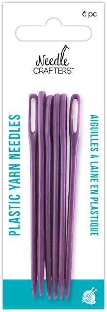 Needlecrafters NC670 Yarn Finishing Needles 6Pc, Plastic...