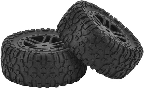 2pcs Toys Car Tire, PX RC Truck Rubber Wheel Tire with Hub for 9301 1/18 Model Car...