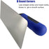Stainless Steel Venetian Plaster Trowel 2 PC (Small: 200mm x 80mm & Medium: 240mm x 100mm) Paint Plastering Finishing Hand Tools...