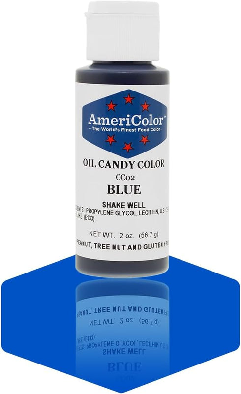 Americolor Candy Oil - BLUE 2 OUNCE CANDY OIL COLOR...