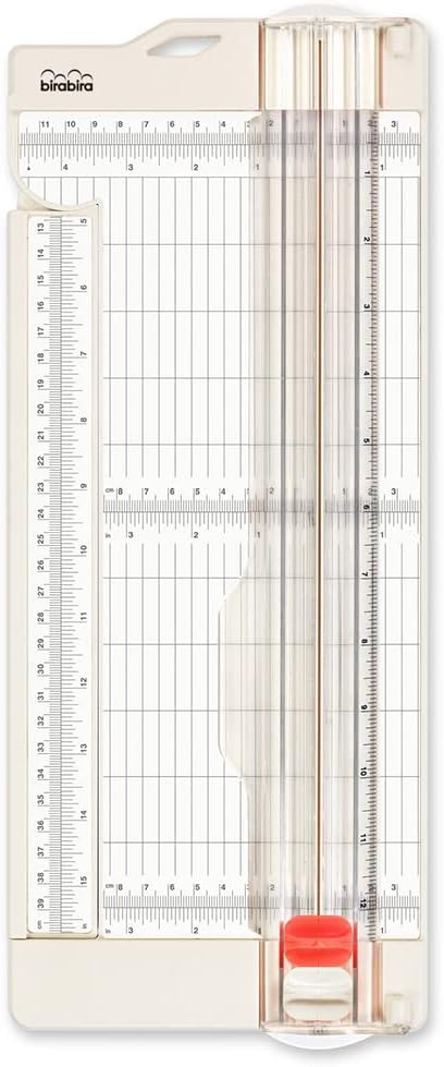 Bira Craft Paper Trimmer and Scorer with Swing-Out Arm, 12" x 4.5" Base, Craft Trimmer, Trim and Score Board, for Coupons Craft Paper and Photos...