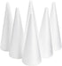 6 Pack Foam Cones for Crafts, DIY Art Projects, Handmade Gnomes, Trees, Holiday Decorations (3.8 x 9.5 in)...