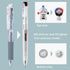 Clip 3 Color Ballpoint Pen Clear 0.5mm Black, Red, Blue Ink J3J5-C With Original Stylus Ballpoint Touch Pen...