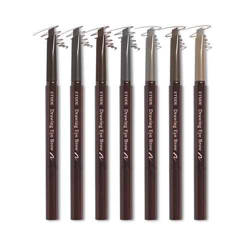 ETUDE Drawing Eye Brow #2 Gray Brown 21AD | Long-Lasting Eyebrow Pencil for Soft Textured Natural Daily Look Eyebrow Makeup | K-beauty...