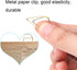 100 Pcs Small Golden Paperclips Stainless Steel Waterdrop Shaped Paperclips Bookmarks Paper Clips Clamps for Memo Paper Photo 15 * 25mm (gold)...