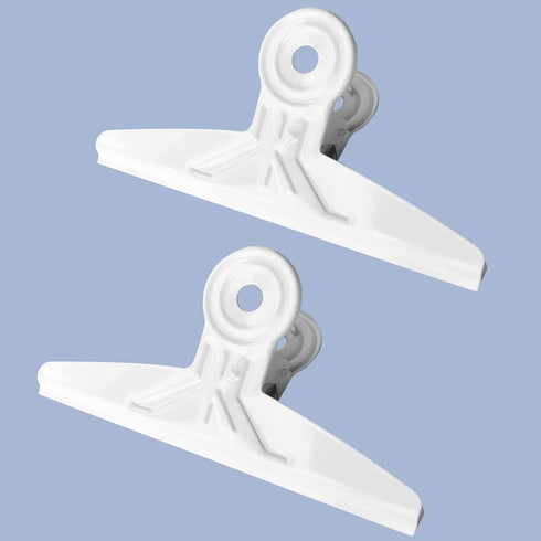 Extra Large Bulldog Clips White - Coideal 2 PCS 20cm Jumbo XL Bull Binder Paper Clip Clamps for Office School Drawing (7 7/8 Inch)...