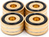 4 Pieces 40x20mm Aluminum HIFI AMP Speaker Isolation Stand Turntable DAC Feet Pad Gold...
