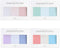 Monolike Color palette Sticky Solid 301 A SET 4p - Self-Adhesive Memo Pad 30 sheets...