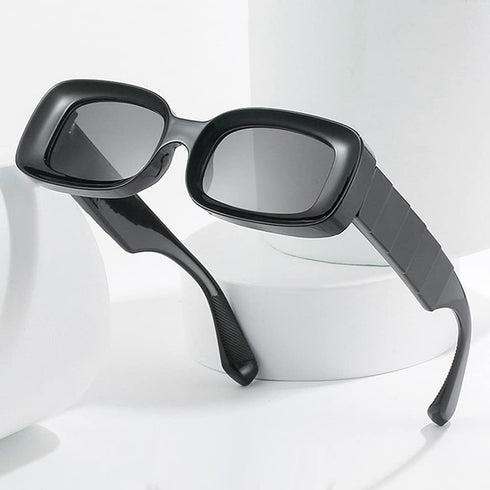 JUDOO Trendy Rectangle Sunglasses for Women Men Retro 90s Y2K Glasses Thick Square Blue Pink Frames...