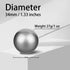 All-New 2024, Trackball 34mm/1.34 Inches Trackball, Replacement Ball for Logitech M575, M570, MX Ergo, ELECOM, Kensington, Perixx, and Other Compa...