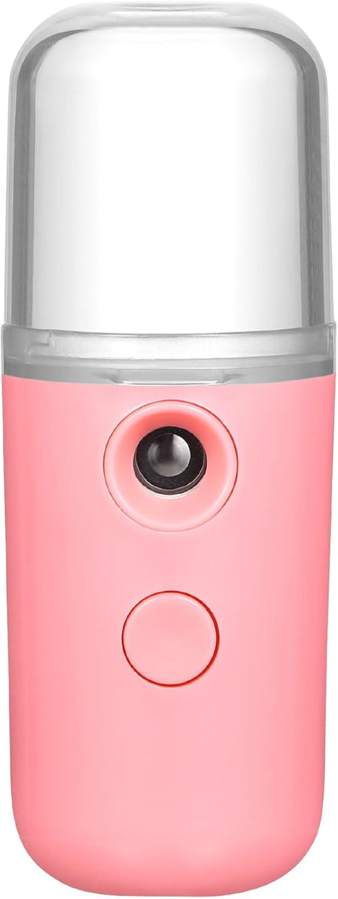 LIFKOME Hand Held Humidifier Portable Humidifier Pink Humidifier Diffuser Face Mister for Home Office Travel...
