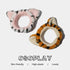 2 PCS Women Animal Ear Tiger Print Fuzzy Hairband Makeup Headband Elastic Stretch Head Wrap for Skincare Spa...