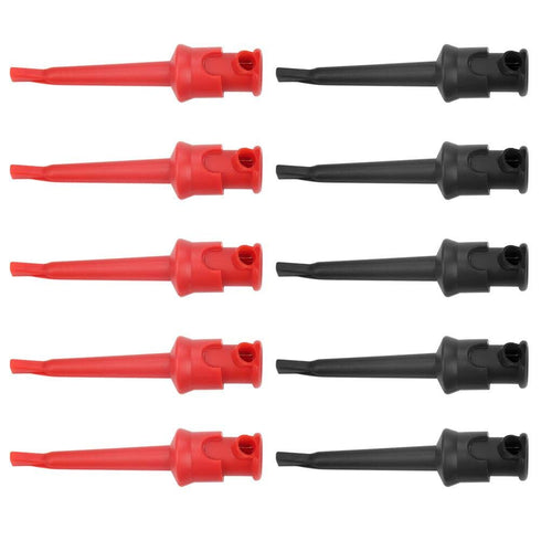 Hook Clip, 10pcs P5002 Hook Multimeter Test Hook Grabbers for Digital Multimeter/SMD IC D20 Cable Welding(Black&Red)...