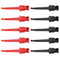 Hook Clip, 10pcs P5002 Hook Multimeter Test Hook Grabbers for Digital Multimeter/SMD IC D20 Cable Welding(Black&Red)...