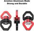 Swivel Hook for Swing,Aluminium Alloy 35KN, Swing Swivel Hanger for Tree Swing, Aerial Dance, Children’s Swing, Hanging Hammock Outdoor Indoor(Bla...