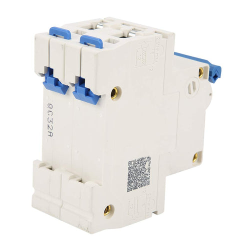 DZ47-63 RCCB Circuit Breaker Double Pole Residual Current Circuit Breaker 32A 220/380V, for Home Decoration, Engineering Construction, Network Tra...