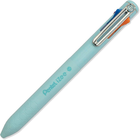 Pentel iZee 4 Colour Ballpoint Pen - Deep Blue, Deep Violet & Sky Blue Barrels - Multi Ink - Pack of 9...