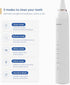 Electric Toothbrush .This rechargeable electric power toothbrush, available in a sleek white color, offers 5 modes for personalized cleaning. with...