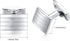 HONEY BEAR Rectangle Stripe Cufflinks for Mens Steel Wedding Gift Silver...