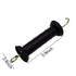3 Pcs Plastic Electric Fence Gate Handle Insulators, Gate Handle with Spring (Black)...