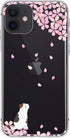 Blingy's Compatible for iPhone 12 Case (6.1 inch), Women Girls Cute Cat Design with Cherry Blossom Pattern Fun Cartoon Animal Style Transparent So...