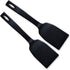 Rada Cutlery Kitchen Set Dessert Serving Spatulas-Premium Nylon Turner and Flipper-Black, 2 Pack, 7.5 Inch...