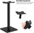 Link Dream Headphone Stand Headset Holder- Gaming Headset Holder with Aluminum Supporting Bar Flexible Headrest Anti-Slip Earphone Stand for All H...