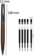 Wood Ballpoint Pen Set Elegant Fancy Writing Pens Wooden Pen Black Ink Pens Graduation Gift Pen with 4 Extra Refills...