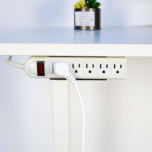 Monzlteck Universal Power Strip Mount, Put Your Power Strip Under The Desk or On The Wall-(Power Strip not Included)-Fits 1.6" to 2.4" Width...