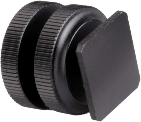 Fotasy 5 Packs Hot Shoe to 1/4 Adapter, Black, Portable Electronic Device Mount, Compatible with Canon, Nikon, Sony, Fujifilm DSLR Cameras...