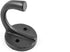 Renovators Supply Manufacturing Black Wrought Iron Wall Coat Hook Durable 1.6" L Single Hooks for Towel, Kitchenware, Robe Or Jacket Wall Mount Ru...