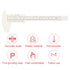 Eyebrow Tattoo Ruler, 8 Types Adjustable Golden Ratio Microblading Tattoo Measuring Ruler Eyebrows Shape Balance Extension Stencil for Beginner or...