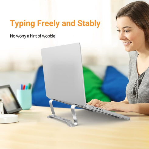Macbook Laptop Stand Aluminum Cooling Ergonomic Computer Riser Holder BSL901S...