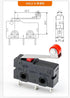 KW12 microswitch with Roller 3 Pins 5A 125 250VAC Apply A Computer Mouse Small Home Appliance Microwave Oven Electric Rice Cooker,ect....