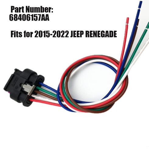Allmost 68406157AA Rear Taillight Harness Connector Compatible with Jeep Renegade 2015-2022, Black...