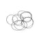 uxcell Nitrile Rubber O-Rings 46mm OD 44mm ID 1mm Width, Metric Sealing Gasket for Automotive Machine Plumbing, Pack of 10...