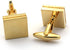Brushed Square Gold Cufflinks...