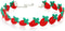 Cute Fruit Choker Necklace for Women Embroidered Strawberry Peach Grape Collar Clavicle Chain Necklace Teen Jewelry Gift...