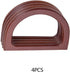 PH PandaHall 4pcs Wooden Bag Handle Replacement D Shape Purse Handles Handbag Purse Handle Purse Making Supplies for Handmade Beach Bag Crochet Ha...