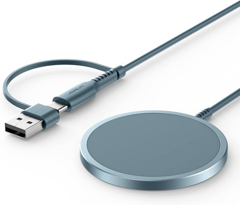 JSAUX Magnetic Wireless Charger Compatible with MagSafe Charger/iPhone 15/15 Pro/15 Plus/15 Pro Max/14/14 Pro/14 Plus/14 Pro Max/13/13 Pro/13 Pro ...