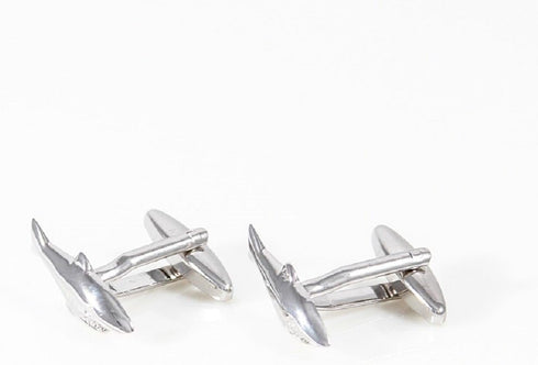 Shark Great White Cufflinks with a Presentation Gift Box & Polishing Cloth...