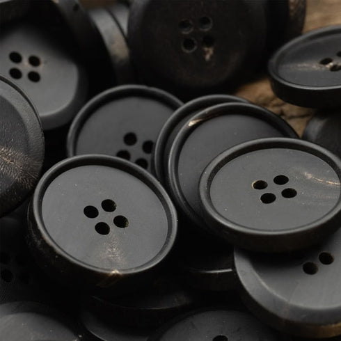 11 Pieces Real Horn Buttons for Blazer and Suit, 20mm 15mm Natural Genuine Buffalo Buttons for Men Women's Sport Jacket Coat Uniforms Sweaters (Bl...